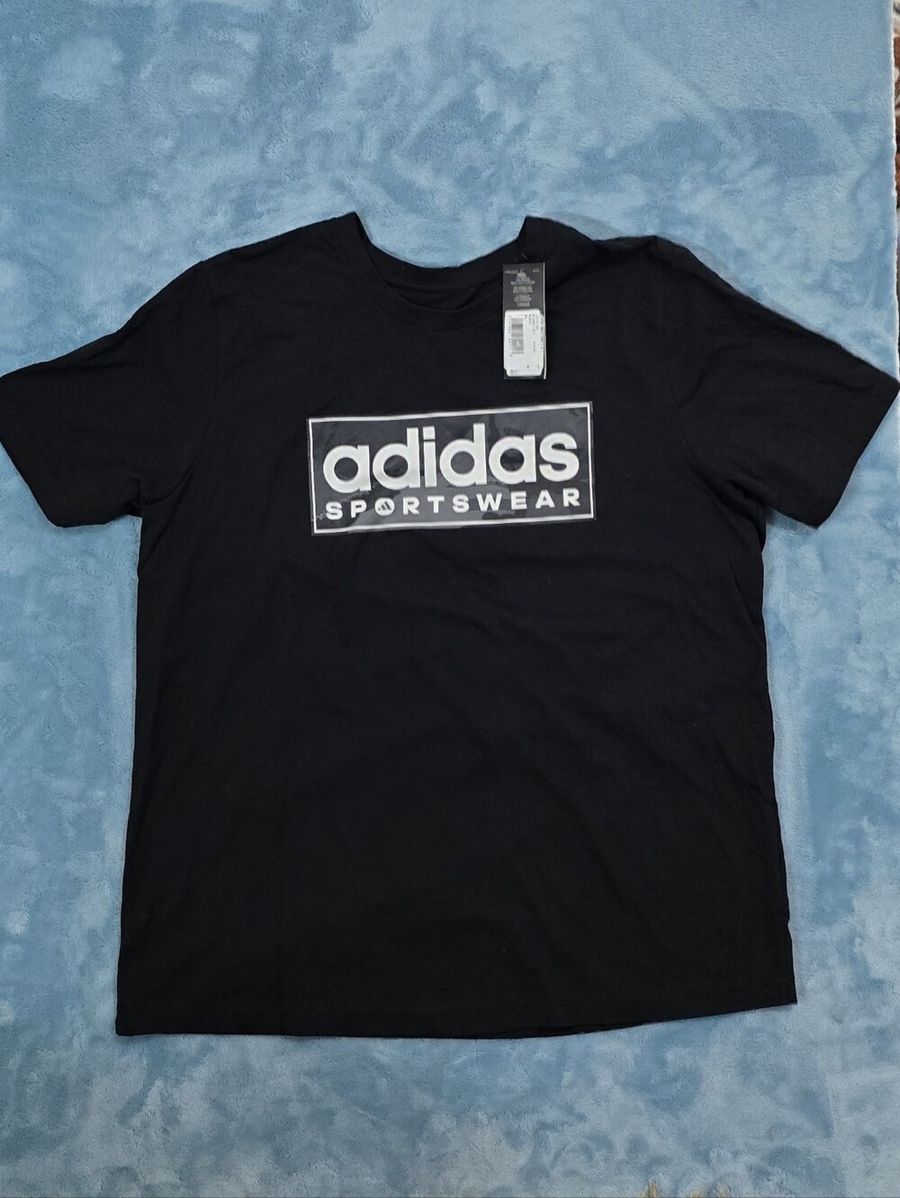 Adidas Sportswear Men's XL Black Logo T-Shirt